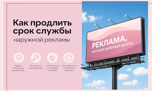 Как продлить срок службы наружной рекламы в  Магадане