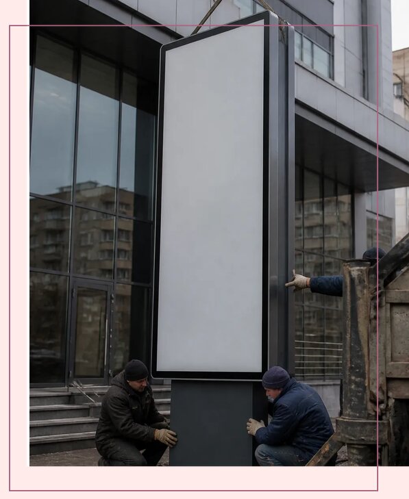 Изготовление и монтаж уличных пилонов под ключ в Магадане