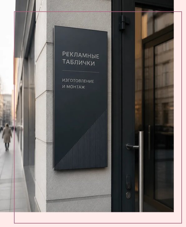 Рекламные таблички в Магадане по цене от 4600 р. | Аванза-Мгд